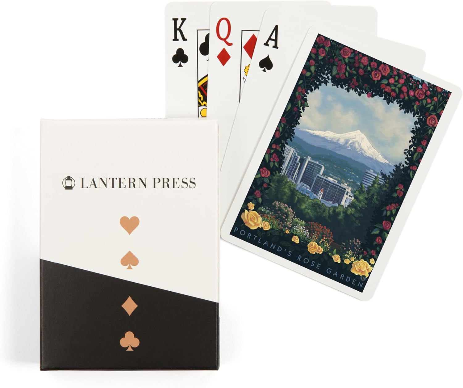 Lantern Press Rose Garden, Portland, Oregon, 52 Playing Cards for Adults, Poker Size Card Deck