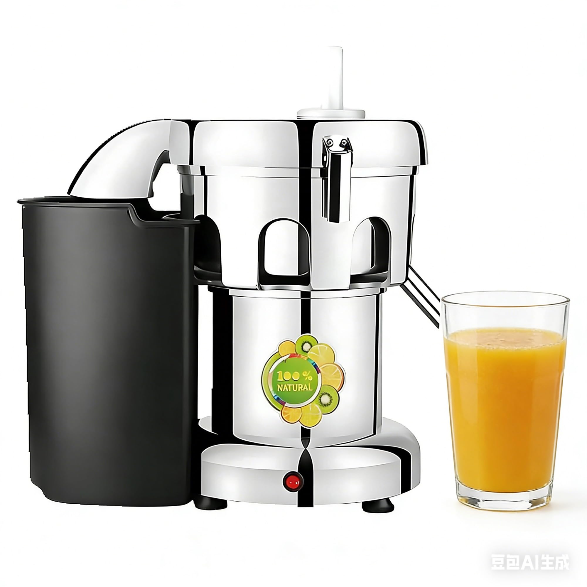 Extracteur Jus Professionnel 110V/220V Centrifugeuse Électrique Machine À Jus Acier Inoxydable Ultra-résistante Pour Fruits Légumes Entiers Presse-agrumes Pour Familles Restaurants Cafés(B2600(750W))