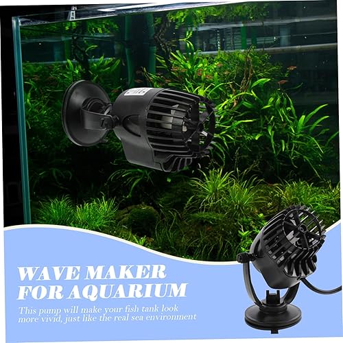 Miniatura 7 de Wave Maker - Bomba para pecera, acuario, circulación de agua con rotación multiángulo, fuerte flujo de hélice y base de ventosa para tanques de agua