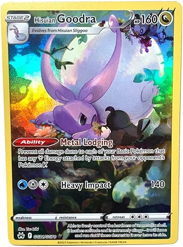 Pokemon - Hisuian Goodra GG21/GG70 - Crown Zenith - Galería Galaria - Tarjeta Holo Rara