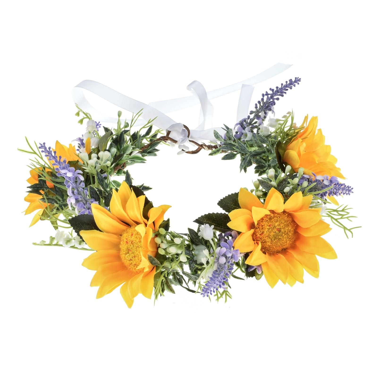 Vividsun Sunflower Crown Floral Flower Crown Hair Accessories