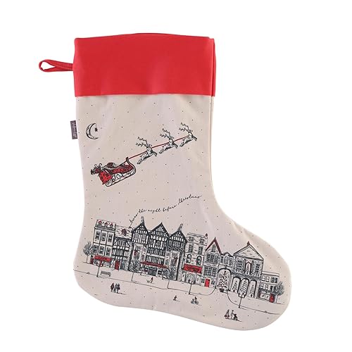 Christmas Stocking Santa's Sleigh White Christmas Stockings Christmas Mantel Decor & Christmas Fireplace Decor Stockings For Christmas