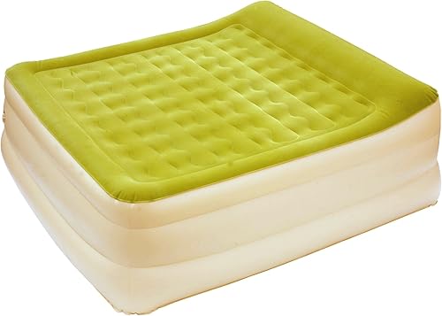 AirCloud Cloud - Colchón de aire, tamaño King, color verde crema