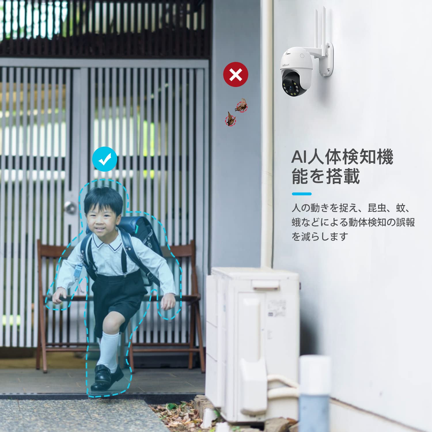 Amazon.co.jp: 【最新型 ieGeek 360°全方位カメラ・APモード付き】人体
