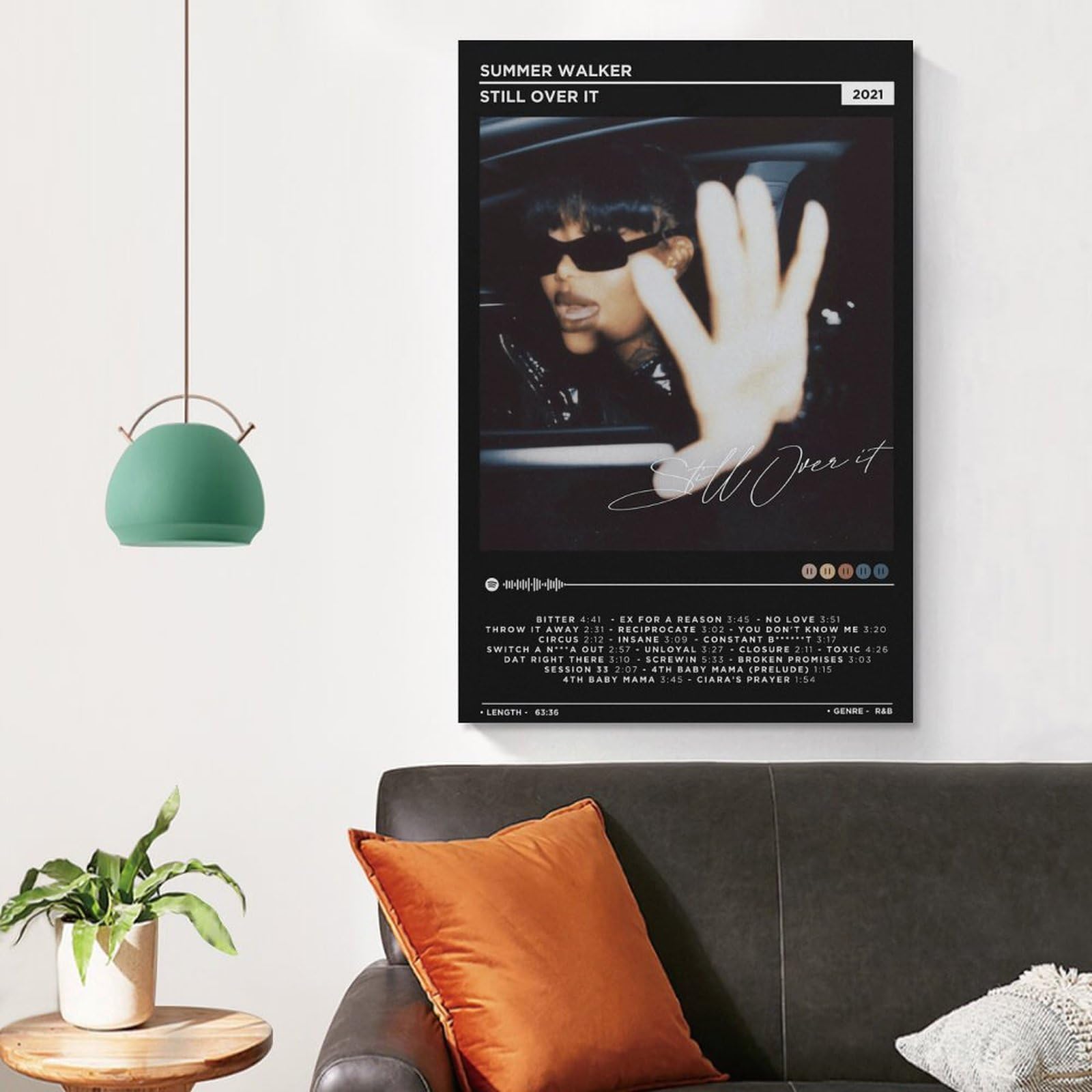 Amazon.com: Summer Walker-STILL OVER IT Album Cover Canvas Poster