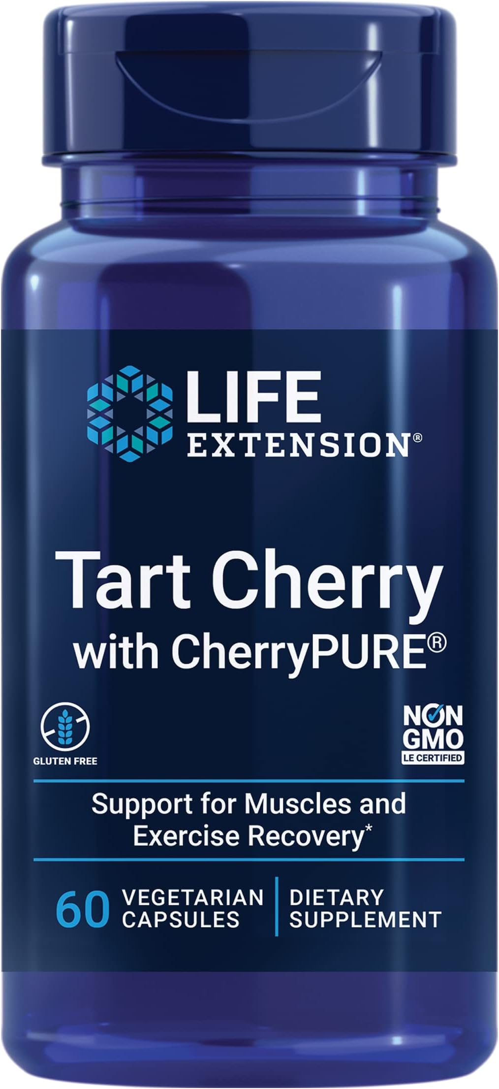 Life Extension Tart Extract with CherryPure 60 Vegetarian Capsules