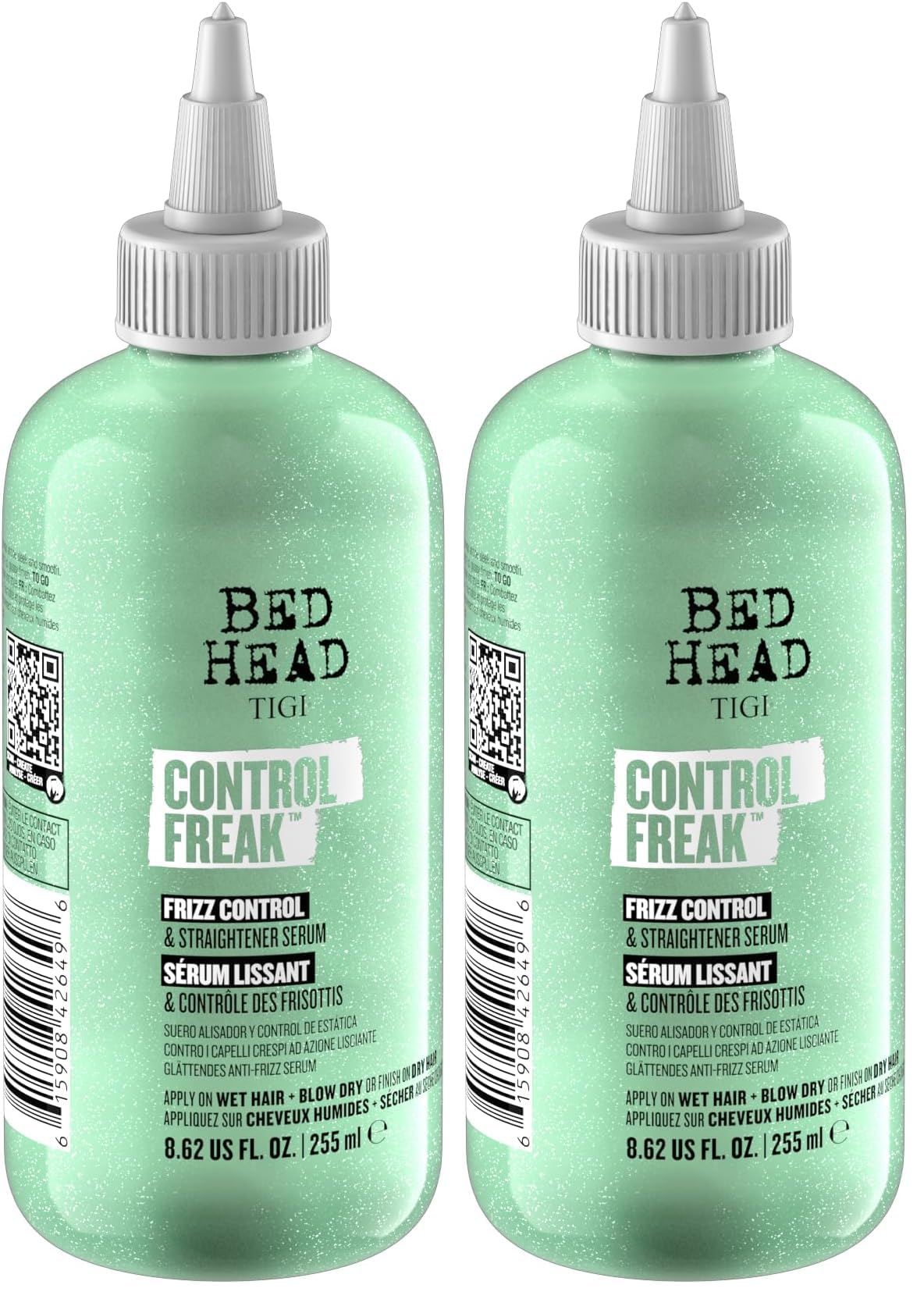 TIGI Hair Serum For Curly or Frizzy Hair Control Freak Hair Care and Straightener 8.62 fl oz (Pack of 2)
