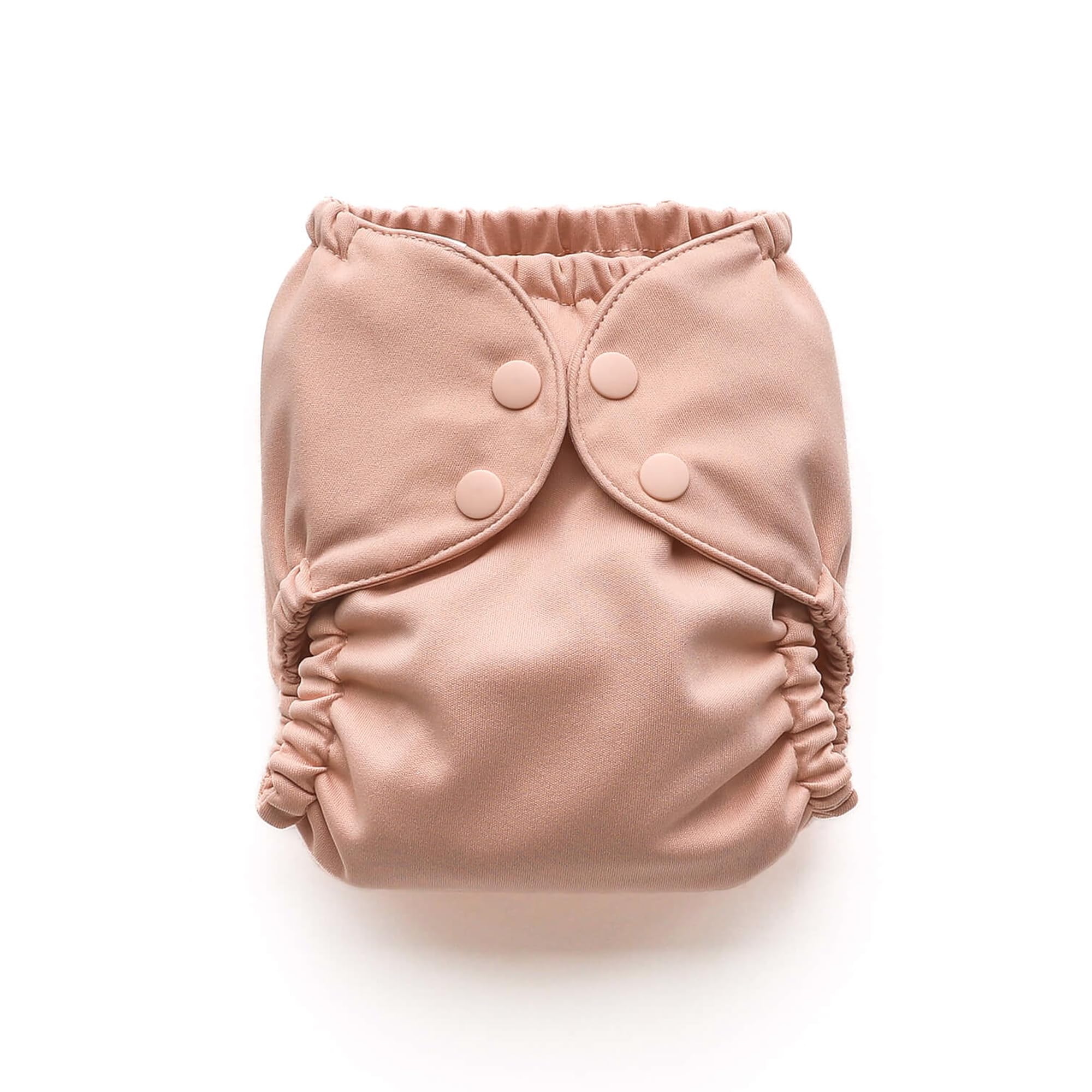 Photo 1 of Esembly Cloth Diaper Cover - Reusable Swim Diaper, Waterproof, Breathable - Adjustable Outer Layer Over Absorbent Inner for Blowout Protection - Blush, Size 1 (7-17lbs)