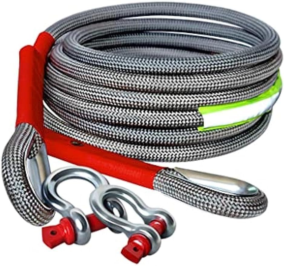 牽引ロープ 牽引ワイヤー 牽引ベルト けん引ロープ 長さ 5m 7m 9m 牽引ロープトラック 緊急ロープ 最大牽引力18t 耐久性