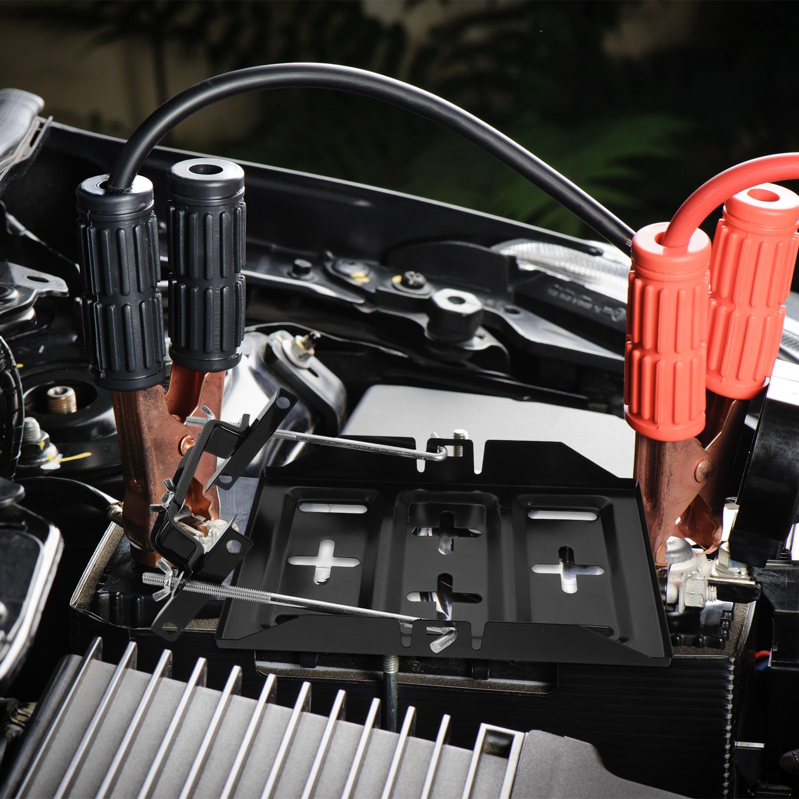 ORFOFE 1 Satz Verstellbare Batteriehalterung aus Metall für Auto und Boot Stabile Kfz Batteriehalterung mit Einfacher Montage Schwarz Geeignet für Marine Supplies