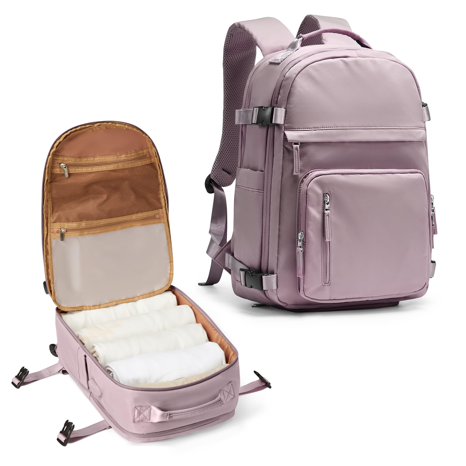 UPPACK Zaino Ryanair 40x20x25 Zaino Da Viaggio aereo Bagaglio a Mano Donna Zaino Borse da Cabina Borsa da Viaggio aereo Zaino per PC Impermeabile Casual Daypack