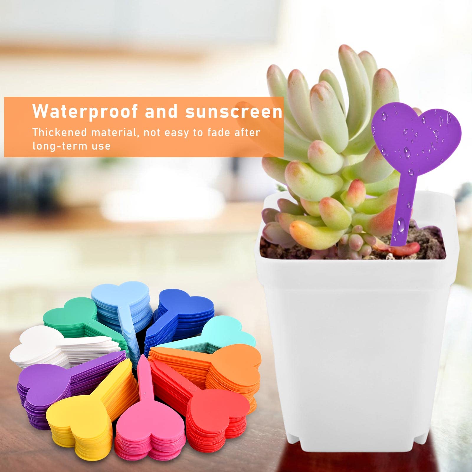 Etichette Per Piante Riutilizzabili - 100 Pezzi Con Pennarello, Per Orto, Giardino E Vasi - Foto 6