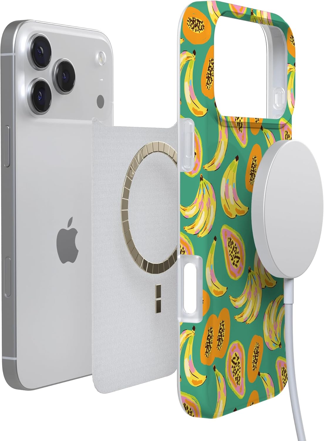 Casely iPhone 17 Pro Max Case | Papaya Palms | Dippin' Daisy's Tropical Vacation | Compatible with MagSafe | Classic Ultra Slim Design