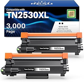 Ink4u TN2530XL TN2530 Black Toner Cartridge Replacement for Brother TN2530XL TN2530 XL High Yield Use for MFC-L2880DW MFC-...