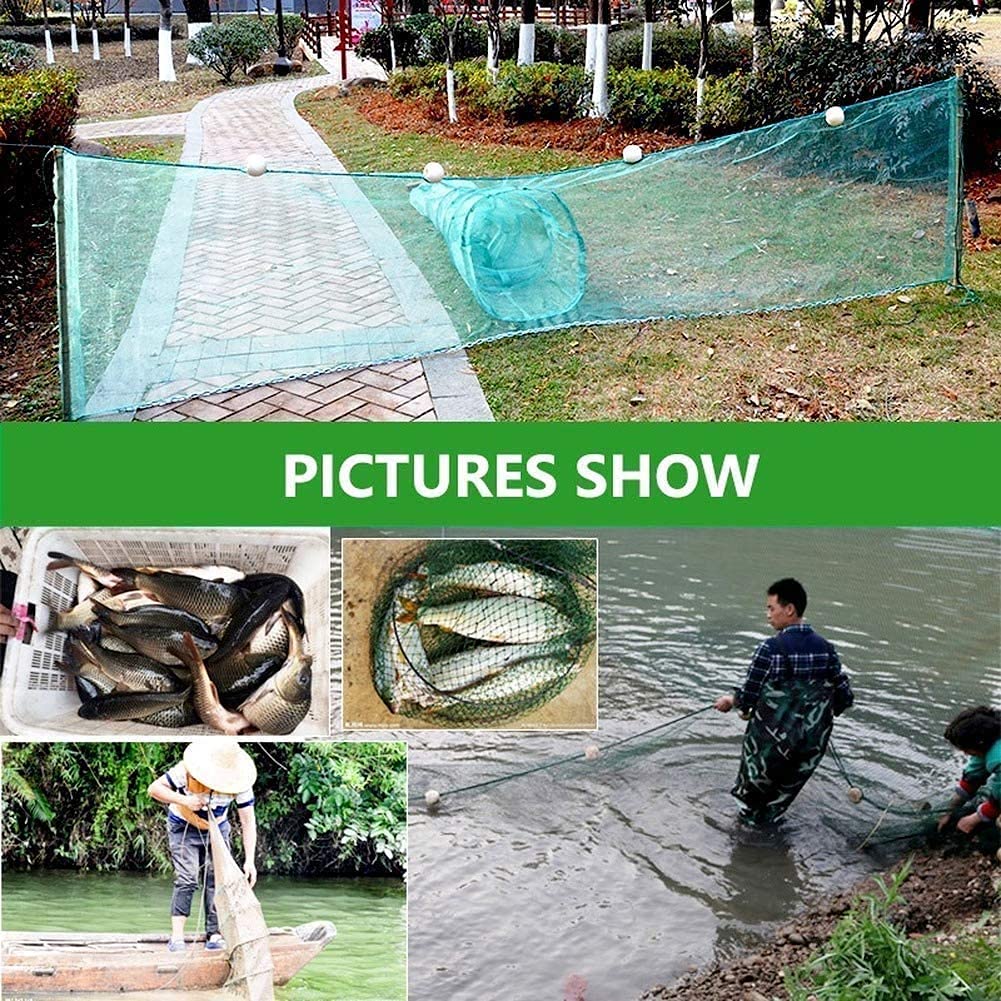 Lawaia Trampa para cangrejos Trampa para Peces Red de Pesca Trampa Plegable para cangrejos/Trampa portátil para Red fundida doblada con Flotador y Cadena para camarones, Langostas, cangrejos