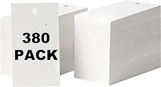 380 Pack Earring Cards - Earring Display Cards - Display Earring Card - Custom Earring Cards For Earring Display - Hanging Earrings - Bulk Earring Cards - 2 x 3.5 Inches - White (Pack of 380)