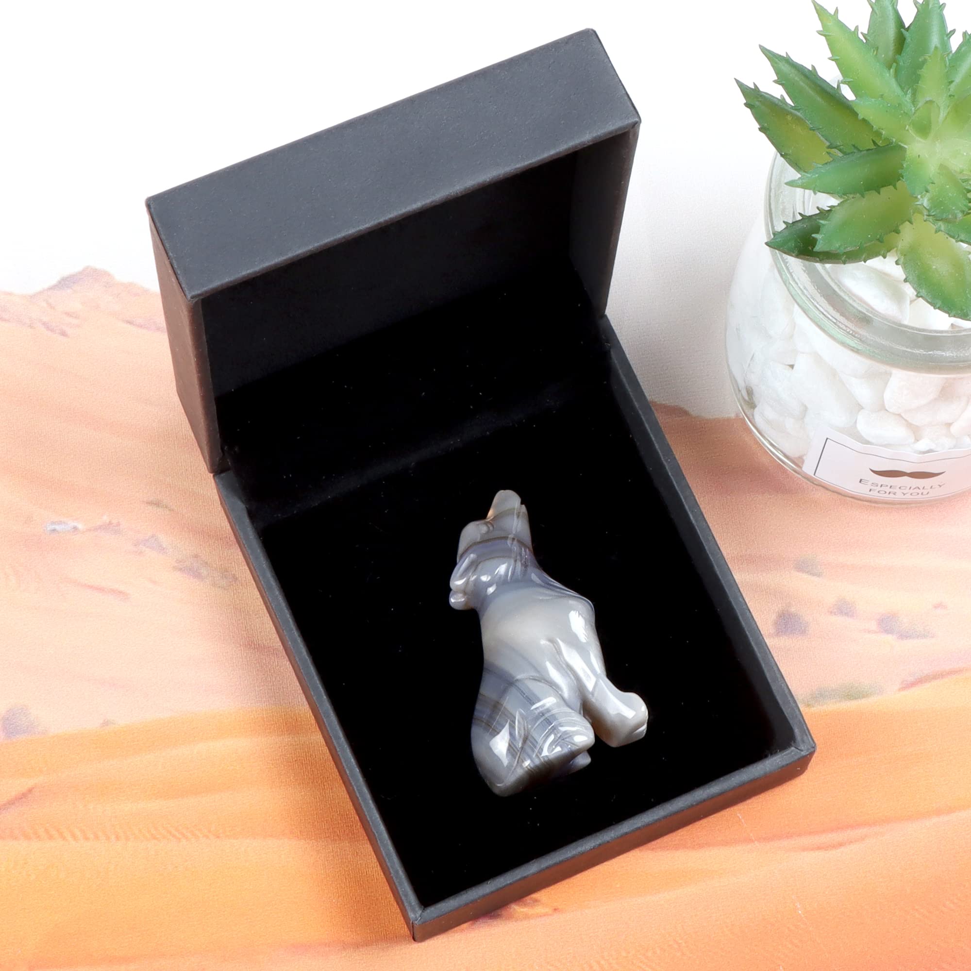 Amazon.co.jp: SM SMQARTCRYSTAL 2インチ 天然メノウ彫刻クリスタル