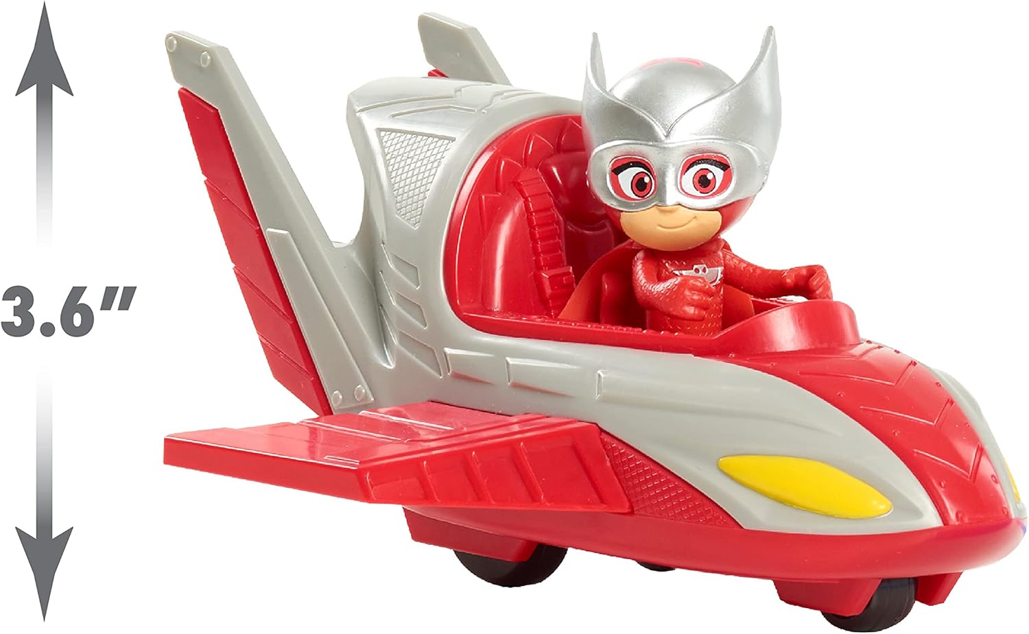 PJ Masks Save the Sky Owl Glider, 3-inch Owlette Figure and Owl Glider, Pretend Play, Kids Toys for Ages 3 Up by Just Play