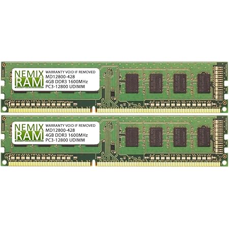 8gb 2 X 4gb Ddr3 1600mhz Pc3 240 Pin Memory Ram Dimm Kit For Desktop Pc At Amazon Com