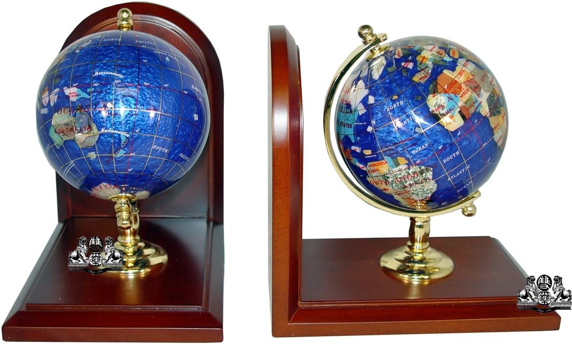 Unique Art Since 1996 110 Blue Pearl BOOKENDS