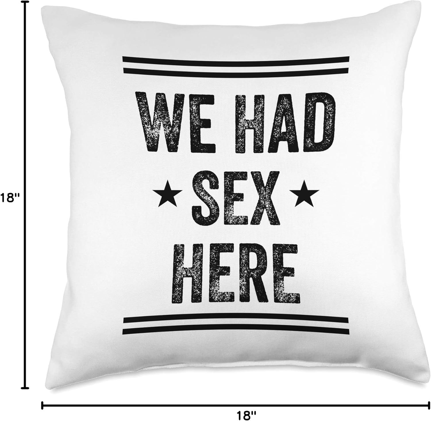 Funny Quotes Decoration Gifts We Had Sex Here Throw Pillow