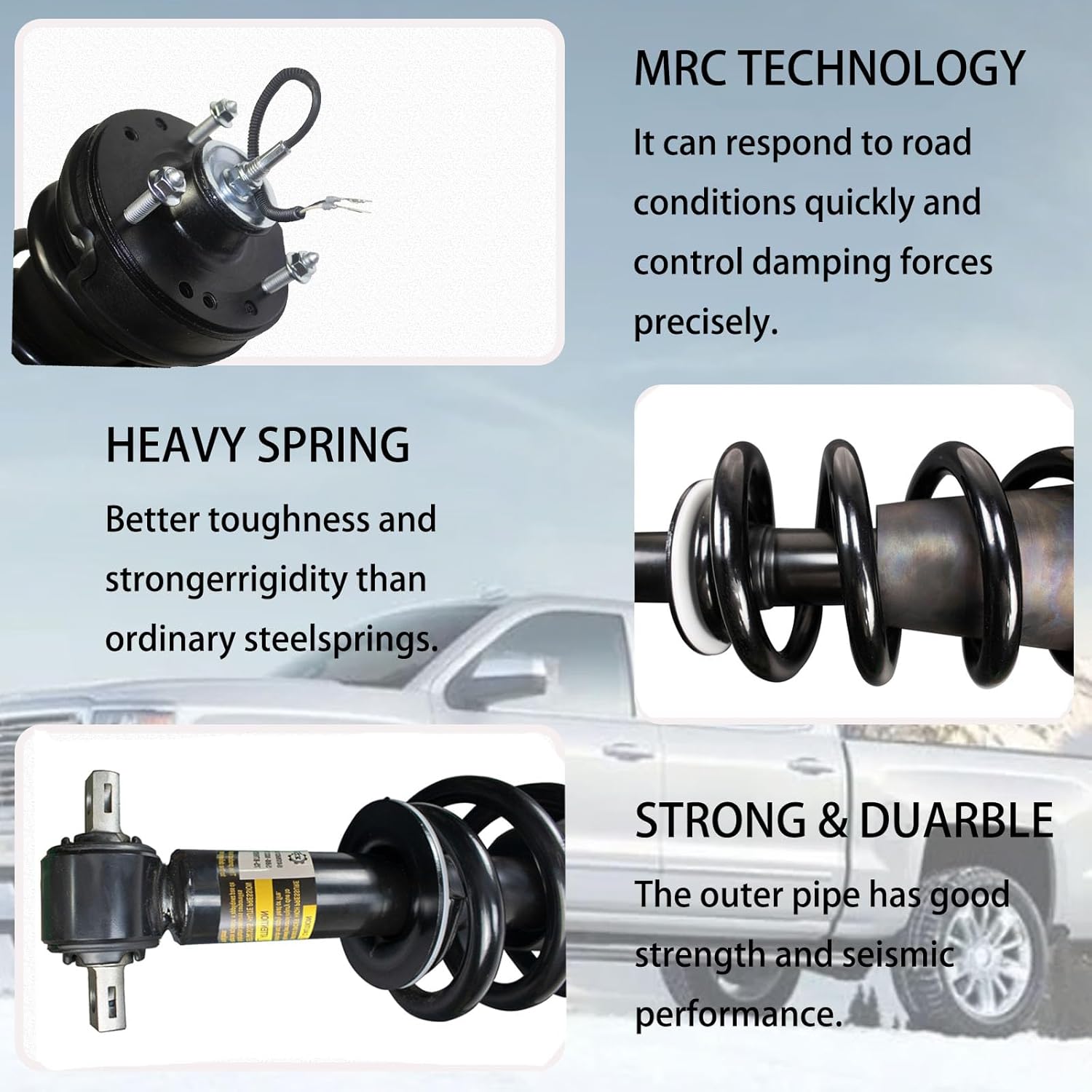 84176631 84977478 Front Shock Absorber Struts Assembly Magnetic Ride Control Suspension electric Automatic For 2015-2021 Cadillac Escalade Chevy Tahoe Suburban Silverado GMC Sierra 1500 Yukon XL