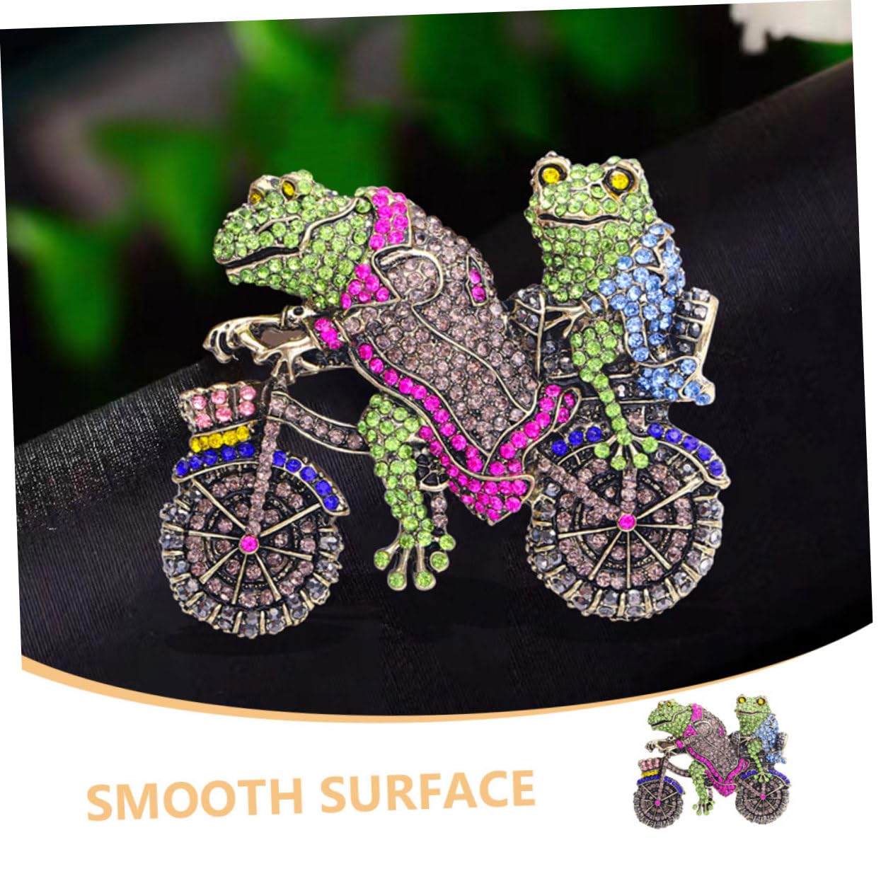 5stücke Funny Cartoon Frog Brooch Pin Mit Rhinestone Dekorative Tierbrosche Für Kleidung Als Zu Geburtstagen Oder Valentinstag