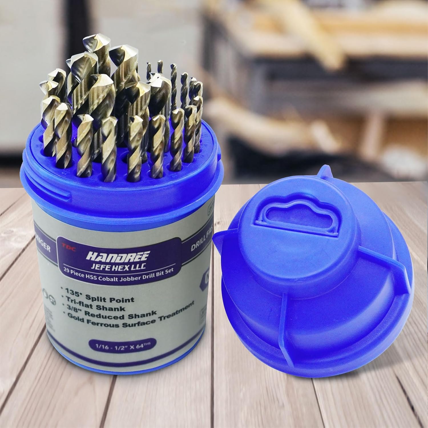 JEFE HEX 29-Pc cobalt drill bit set