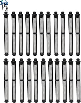 LUCKXUANYUAN22pcs 287032 60 Mesh Airless Spray Gun Filters, Compatible with Graco Contractor PC, Contractor II, FTx, Silver Plus, Flex Plus & More, Durable High-Pressure Replacement Filters