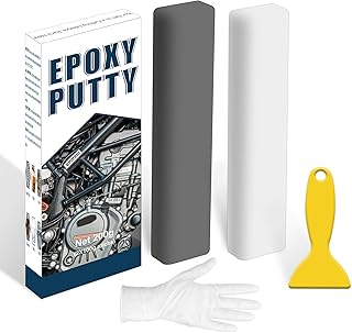 Epoxy Putty, 200g Epoxy Wood Filler, 2 Part Epoxy Metal Putty, Plastic, Glass, Ceramic Sink Crack Repair for Fast Repair and Bonding, Heat Resistant & Waterproof (Grey)