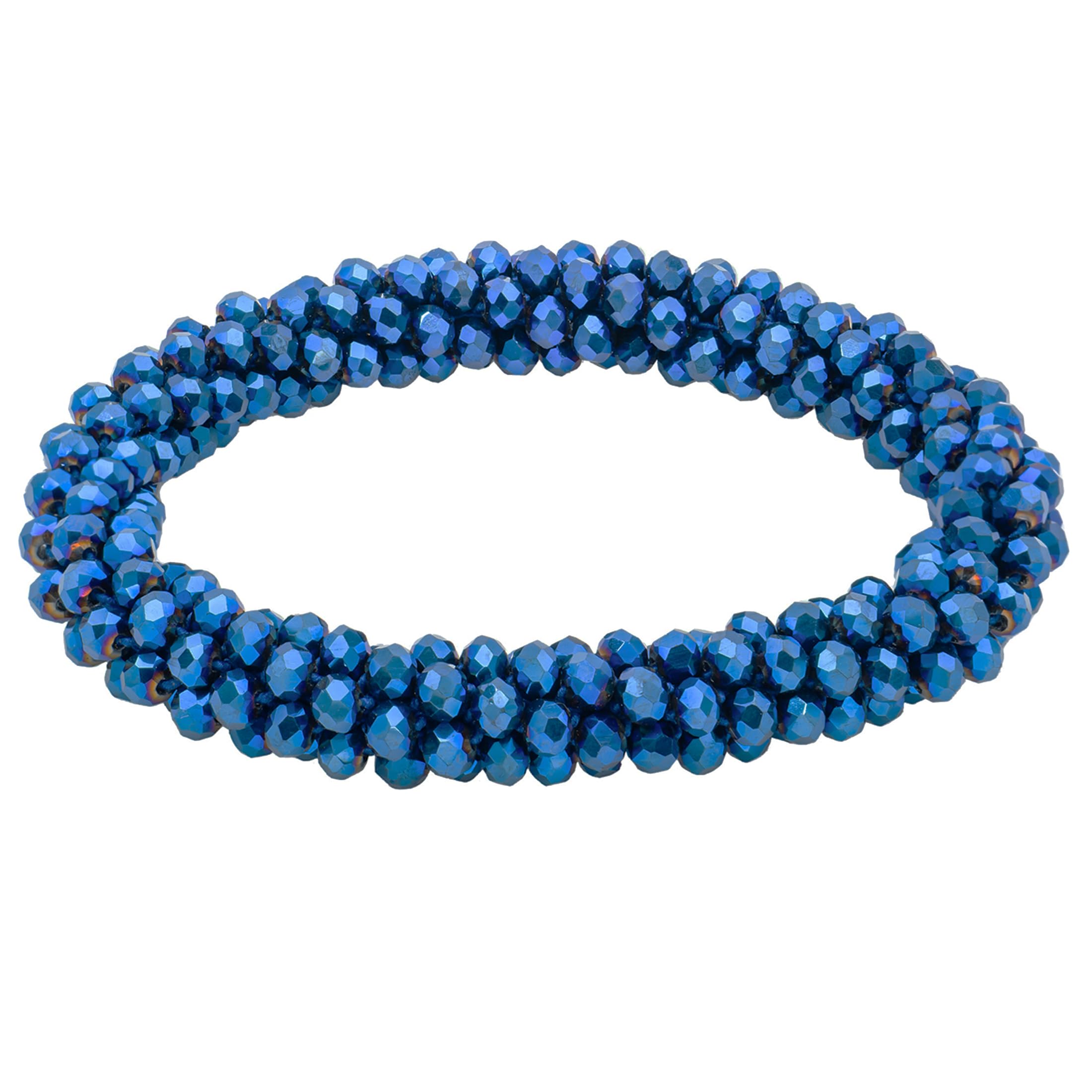 Esbbela Handmade Stretchy Beaded Bracelet Sparkling Artificial Crystal Statement Jewelry Boho Accessories Stackable For Women Men Festival Daily