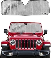 Vista 11 de Protección solar para parabrisas Pigenius para Jeep Wrangler JL 2018-2025, protector solar para ventana delantera Gladiator 2020-2025 - AstraGuard