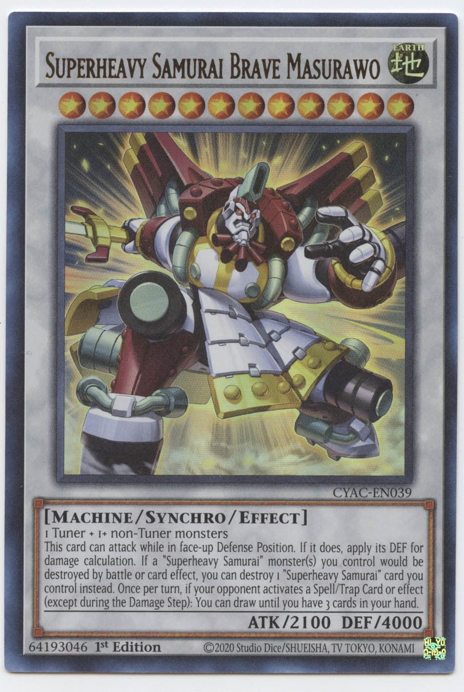 Amazon.com: Superheavy Samurai Brave Masurawo - CYAC-EN039 - Ultra