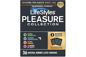 Pleasure Collection Assorted Lubricated Natural Latex Condoms: Enhance Intimacy