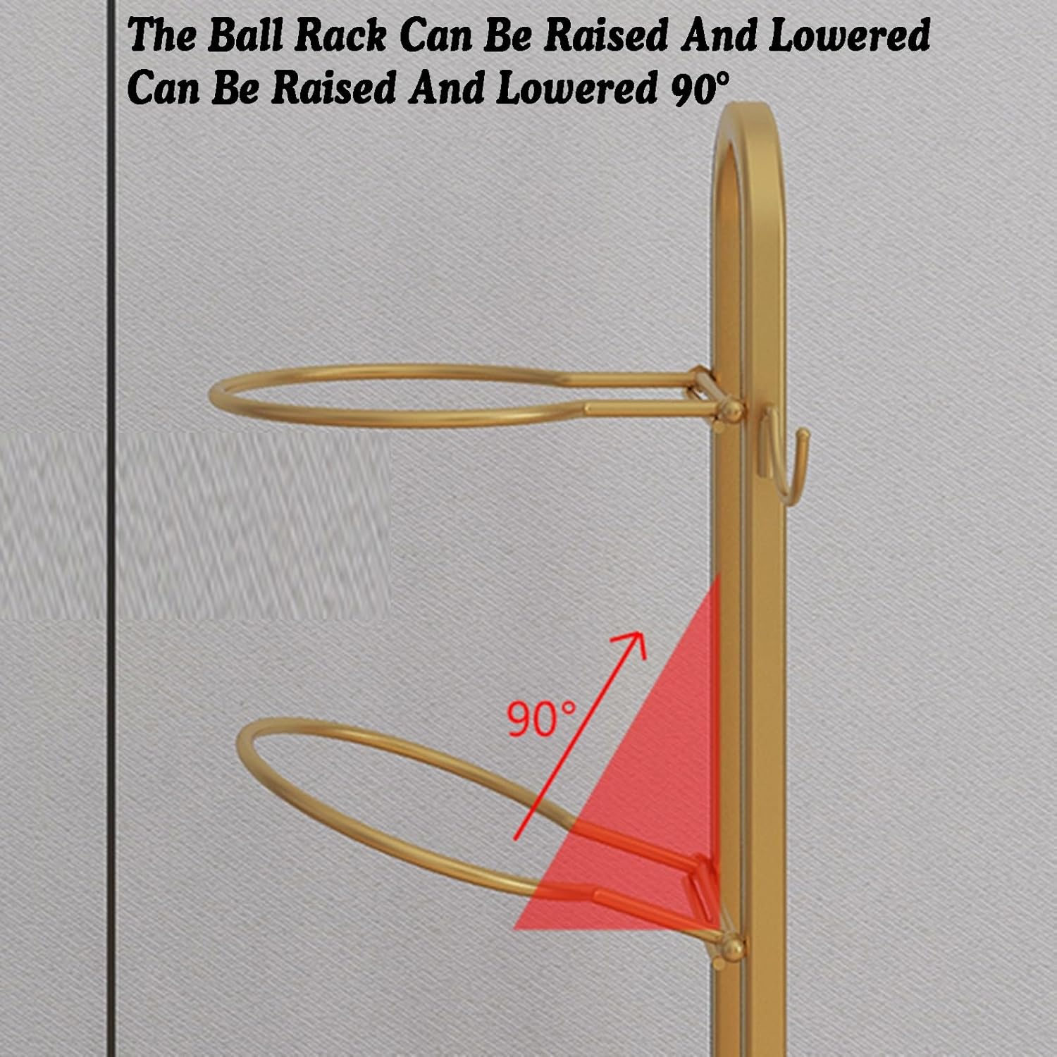 Theer-Layer Ball Sports Equipment Storage Rack.Badminton Racket Display Rack.Tennis Racquet Storage Rack.for Badminton Courts