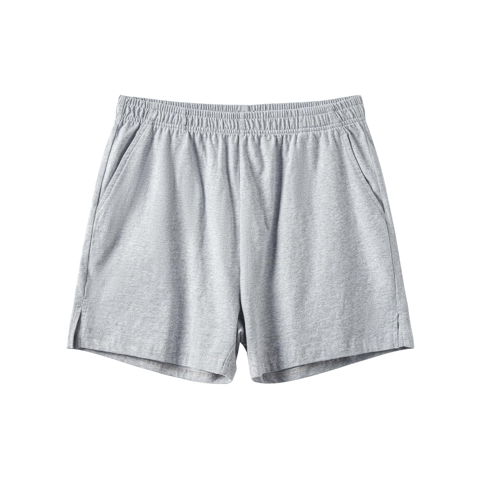 Mens Lounge Shorts 4 inch Pajama Lightweight Cotton Sleep Bottoms with Pockets-image-30