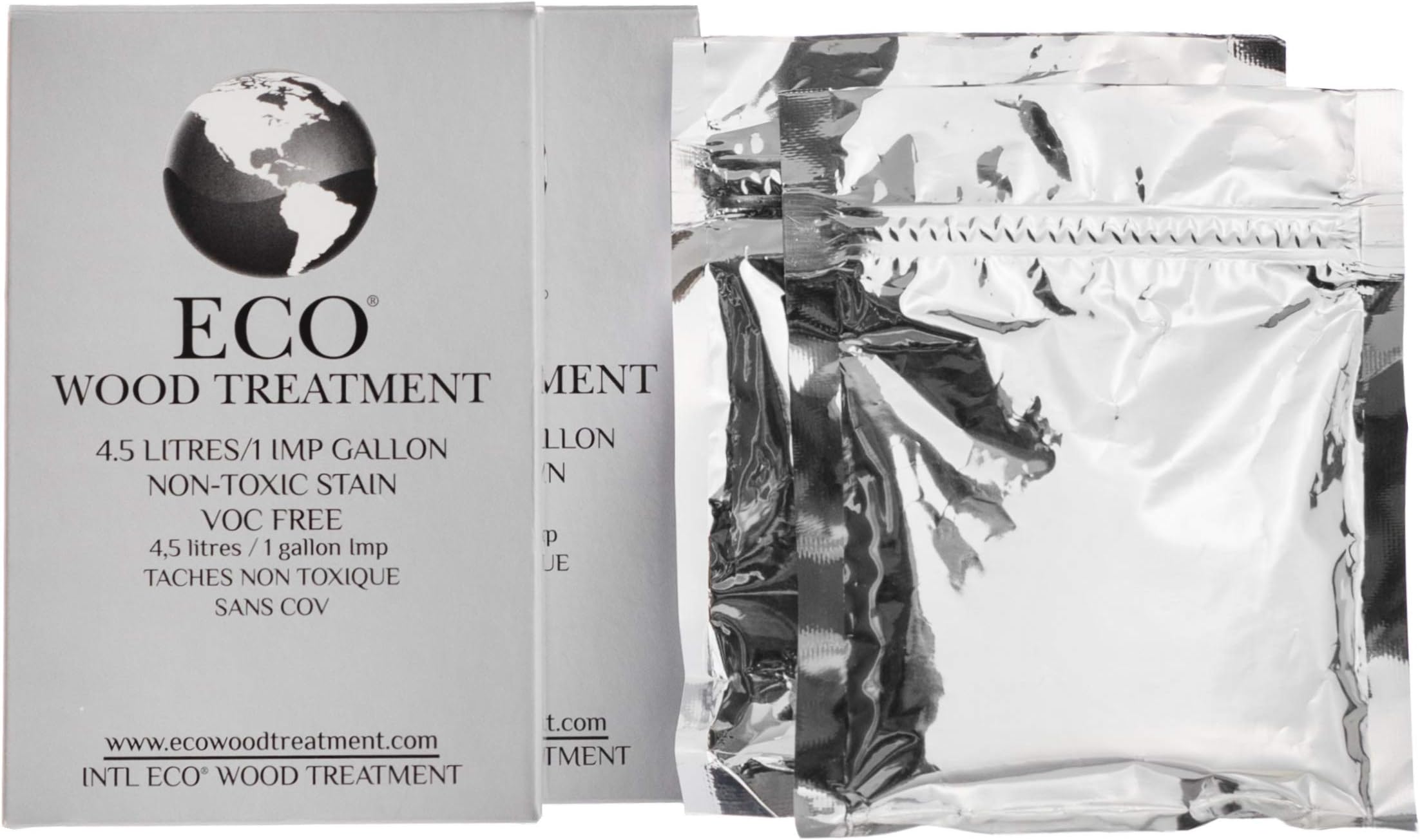 1 US Gallon, Long Lasting, Silvery Patina, Semi-Transparent (2 Pack)