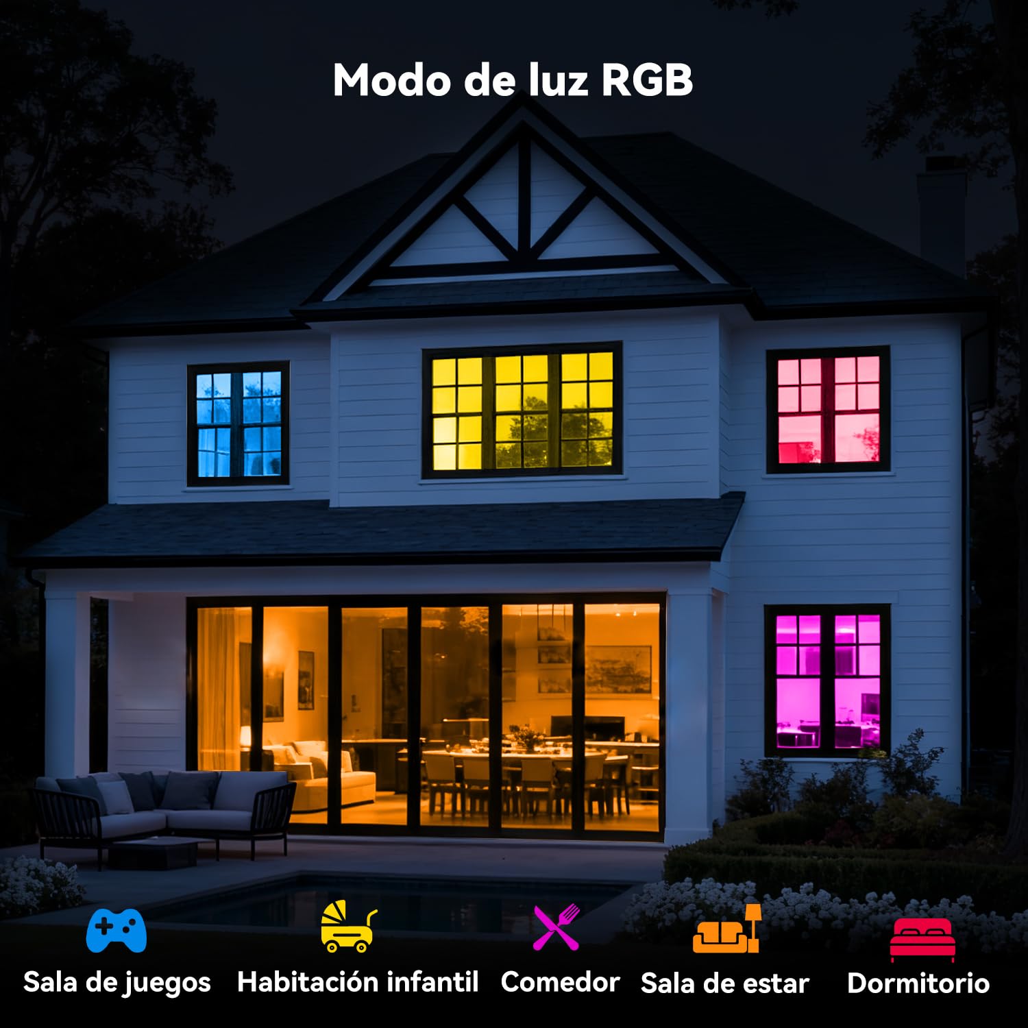AIKVSXER Plafón LED Inteligente 33W Ø40 cm, Luz RGB Multicolor con Cambio de Color, Iluminación Blanca Regulable 3000–6500K, Control Remoto y App, Perfecto para Dormitorio, Salón y Espacios de Ocio