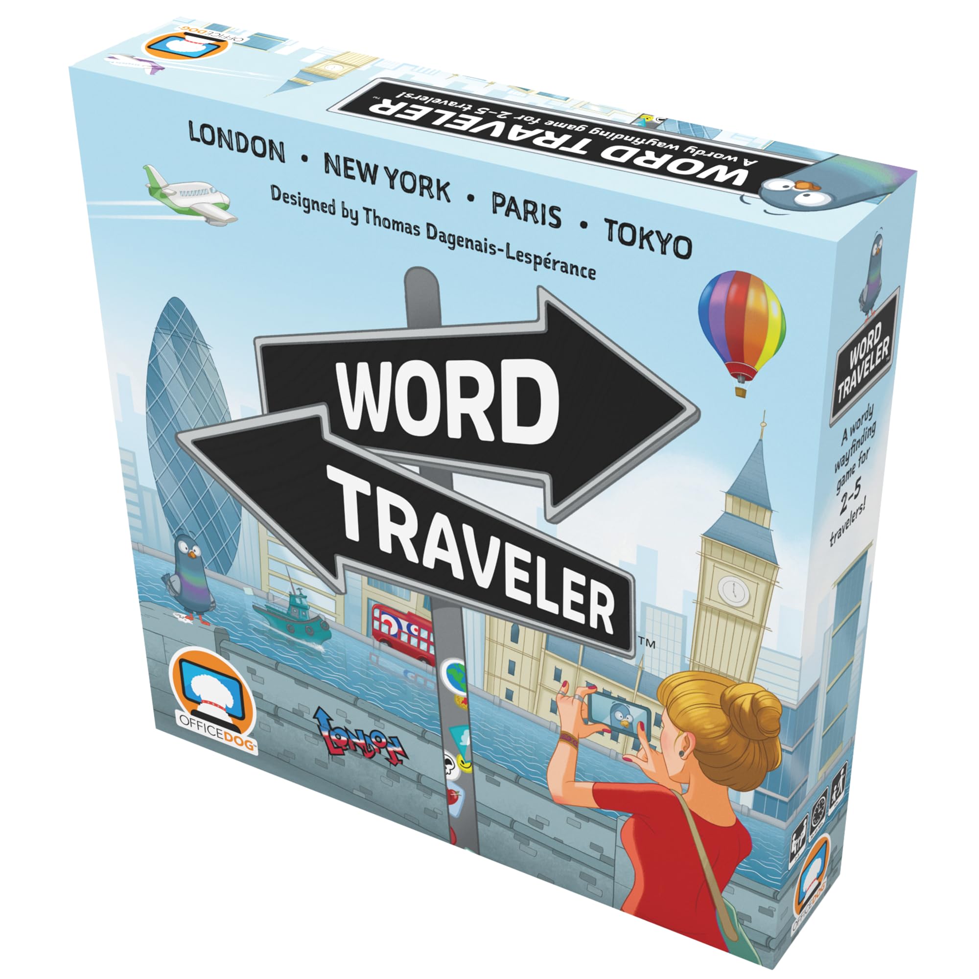 Gioco da tavolo Word Traveler, gioco interattivo per famiglie, perfetto per serate di gioco, feste e riunioni di vacanza, divertimento per bambini e adulti, età 10+, 2-5 giocatori, 30-45 minuti di
