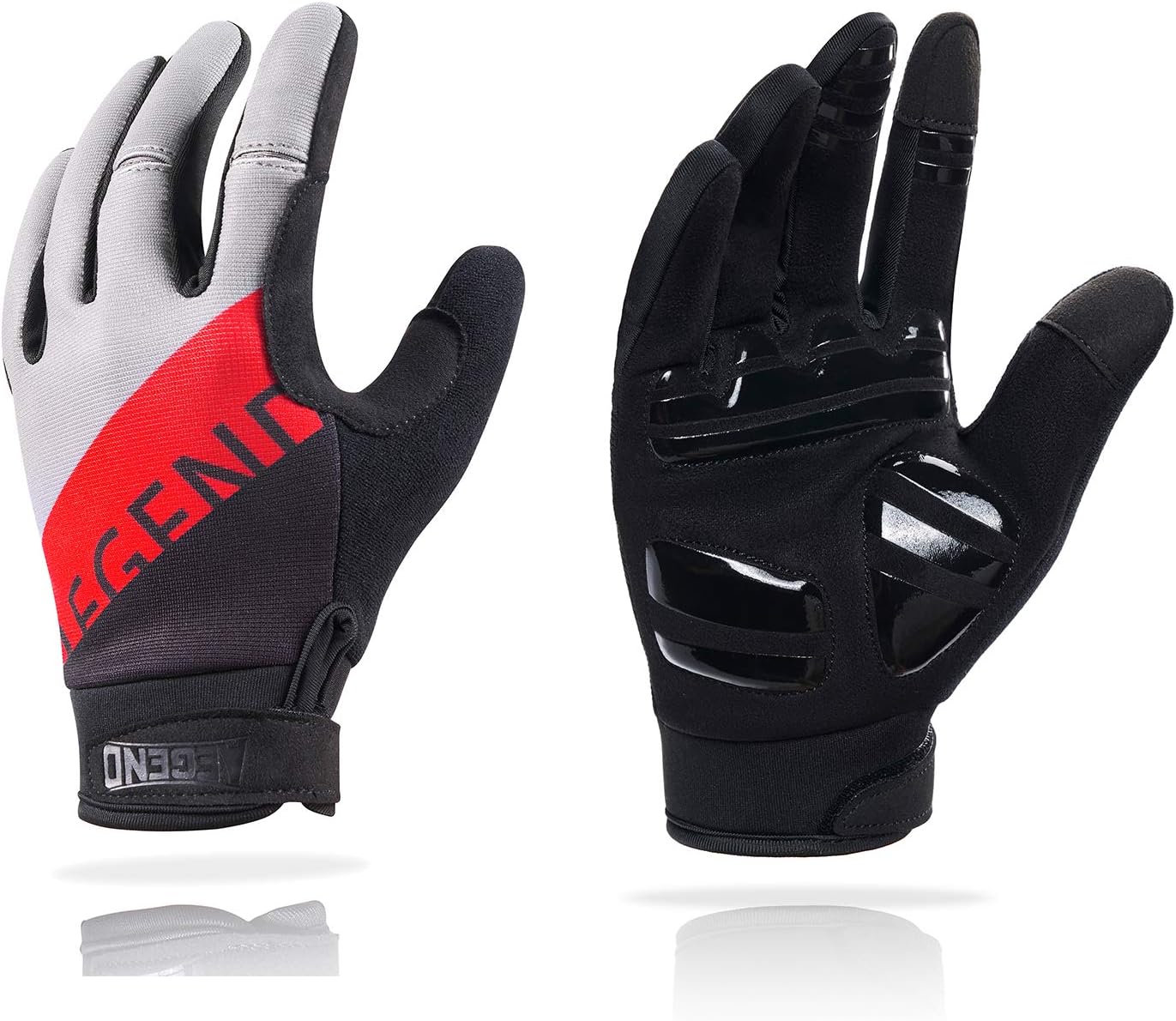 Aegend Adjustable Lightweight Cycling Gloves - Touch Screen, Non-Slip Full Finger Mountain Bike Gloves - Breathable Sports Gloves for Biking, Workout - Unisex Motorcycle Gloves for Men/Women