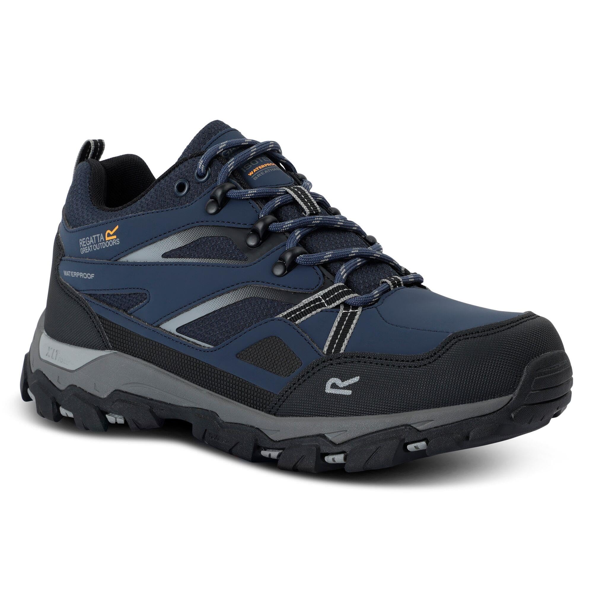 Regatta Mens Holcombe Low Waterproof Walking Shoe -Navy