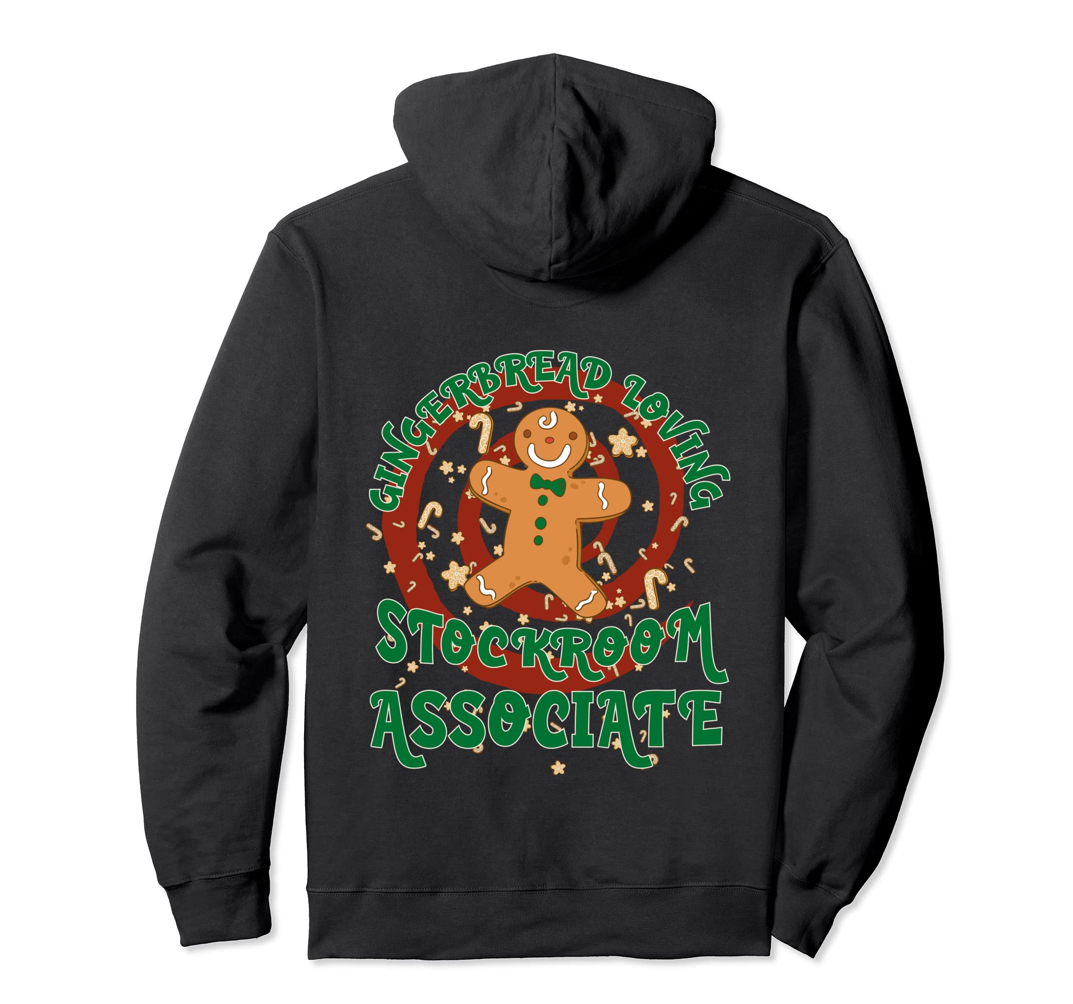 Stockroom Associate Job Gingerbread Funny Xmas Pullover Hoodie
