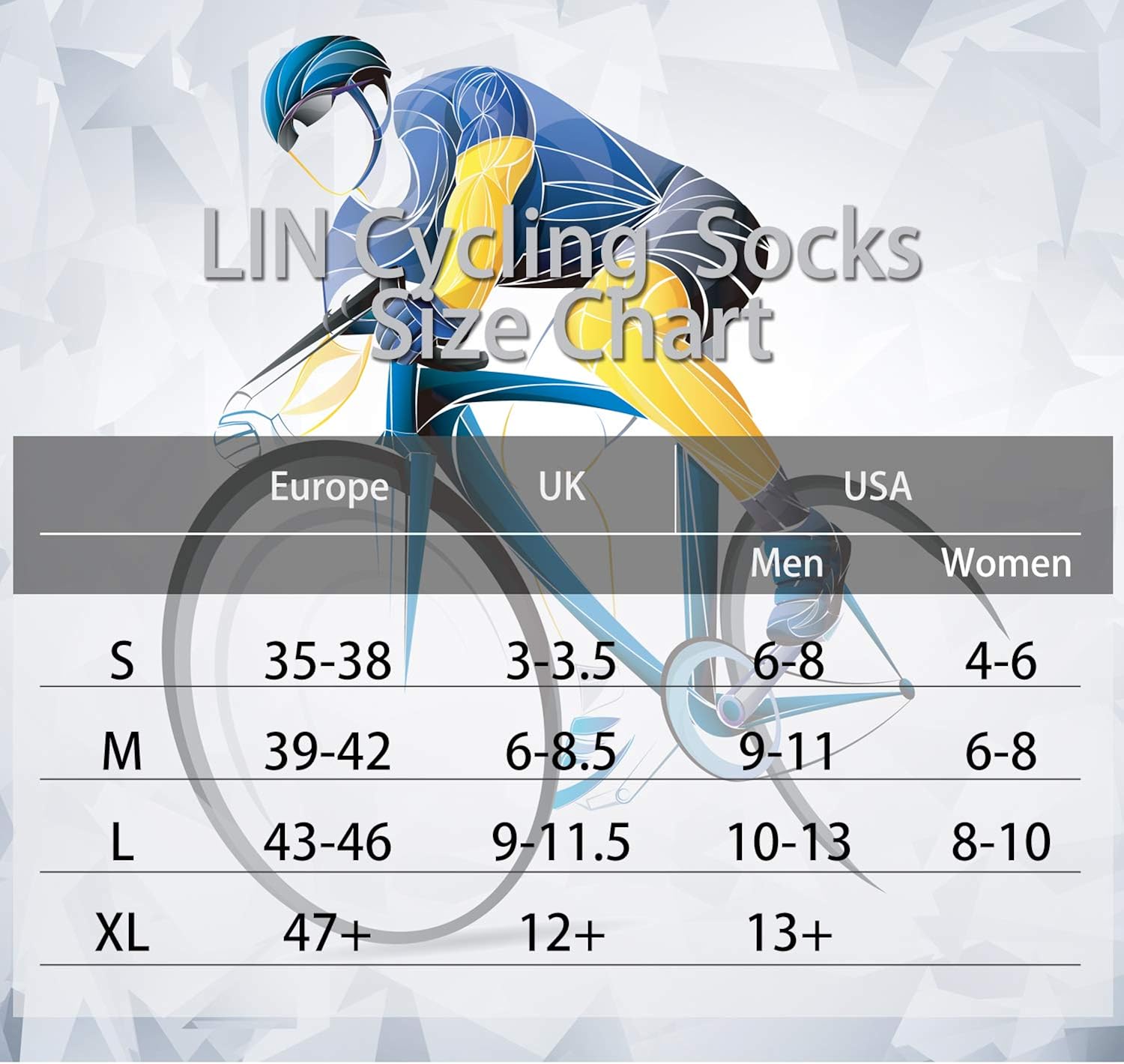 LIN 4 Pack Cycling Socks for Men & Women - Performance Moisture Wicking CoolMax Ankle Socks for Mountain Road Bike Sports : Clothing