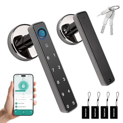 Smart Door Lock with Knob, Keyless Entry Door Locks with