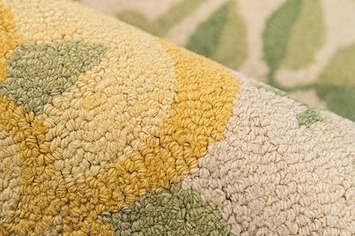 Miniatura 5 de Momeni Rugs Newport Collection, alfombra contemporánea 100% de lana copetuda a mano, 5 x 8 pies, amarillo