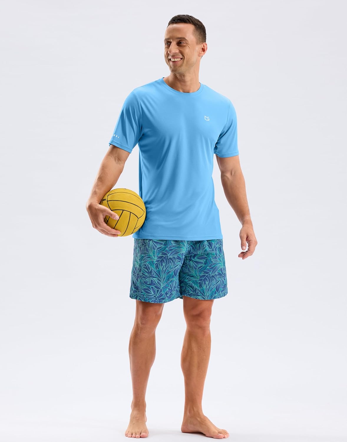 Men's Workout Breathable T-Shirts Dry Fit UPF 50+ Sun Shirts Lightweight Cooling Tee for Athletic, Running, Hiking - Image 6