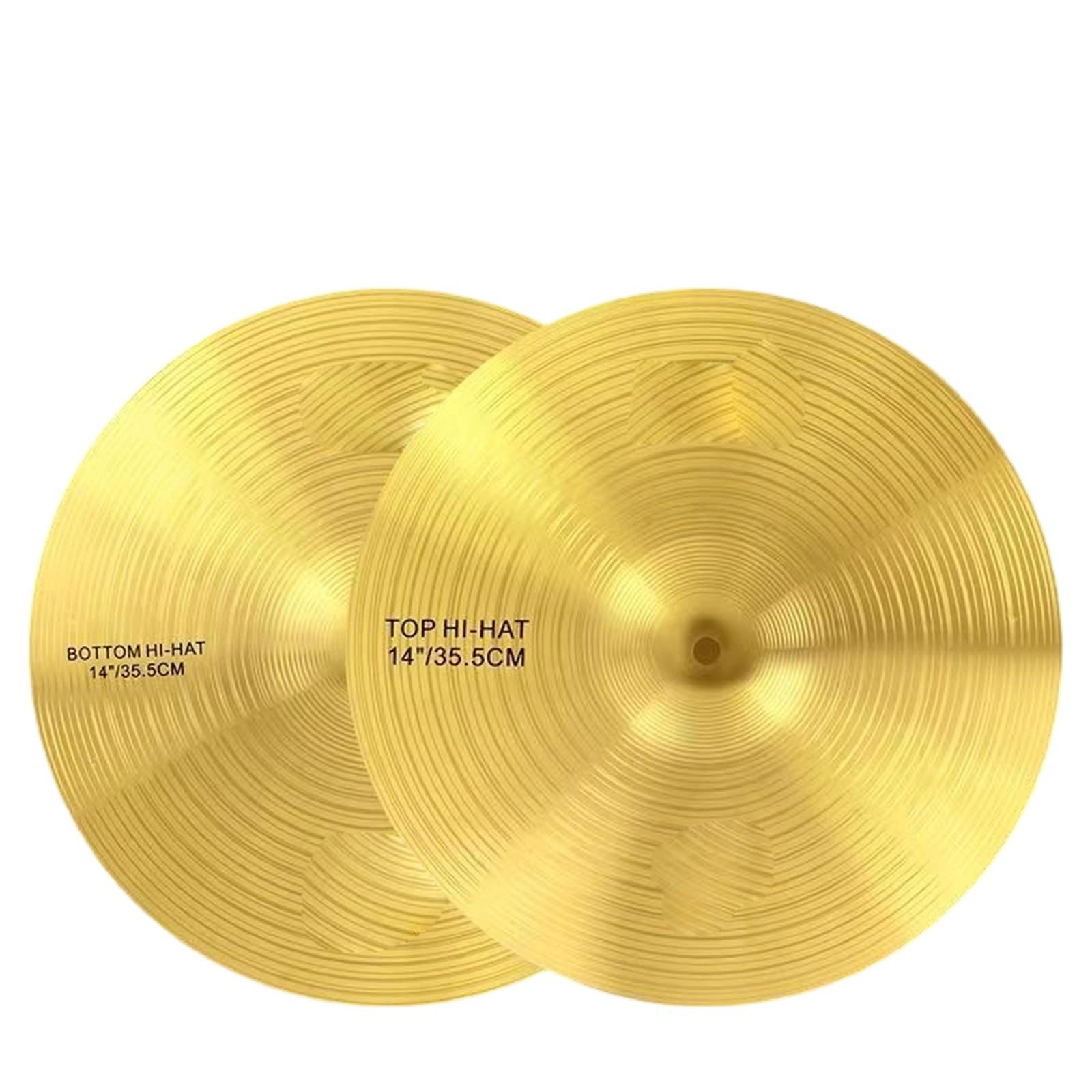 Standard Cymbales Ensemble De Cymbales À Tambour Professionnel 16 Crash 20 Ride 18 Pouces Accessoires D'instruments Percussion En Laiton(Type 1)