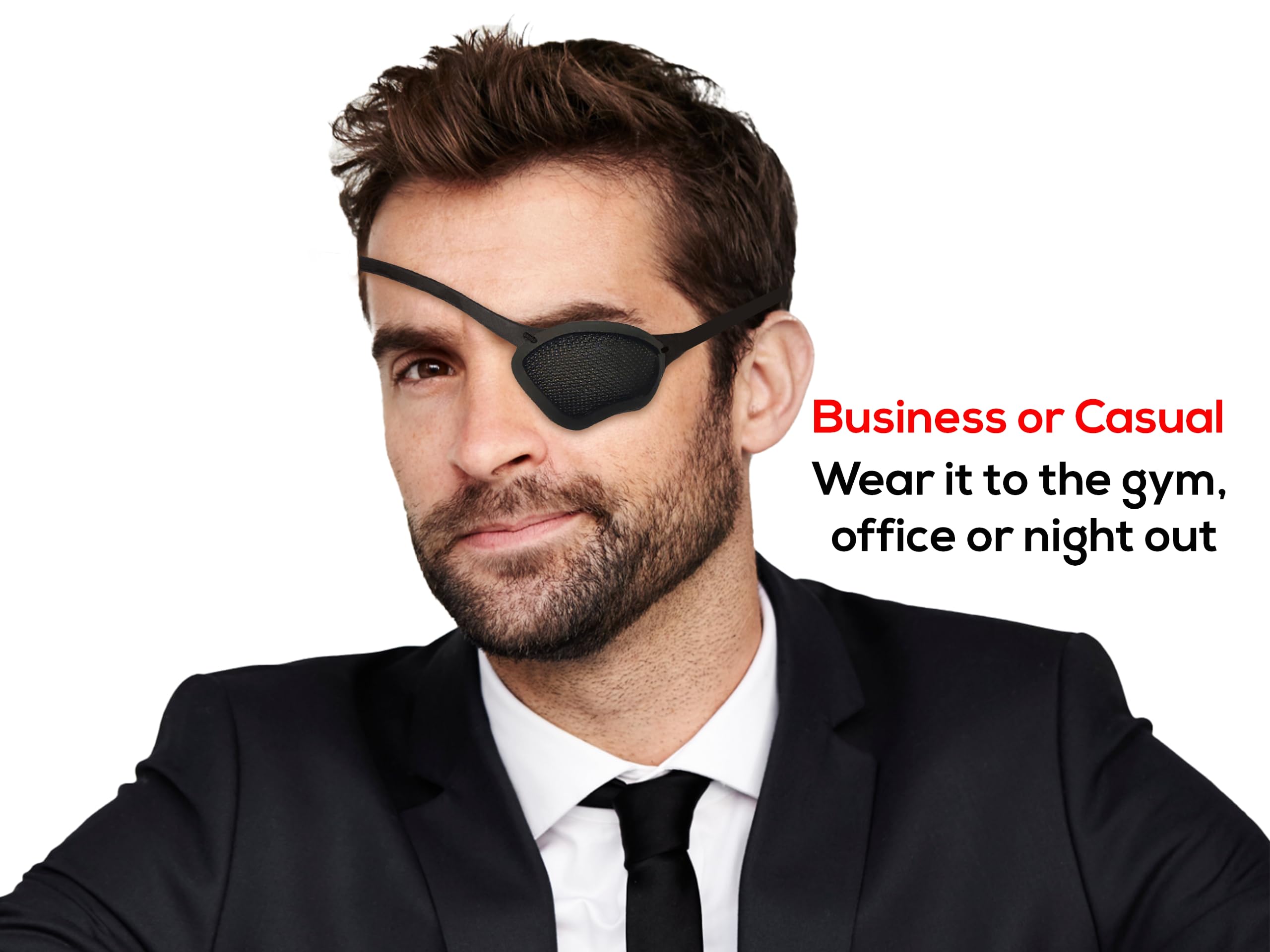 Amazon.com: Eye Patch, Mesh, Aero, See Through, Black, Concave 