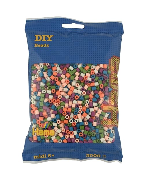 Hama- Cuentas de tamaño mediano, 201-58, multicolor