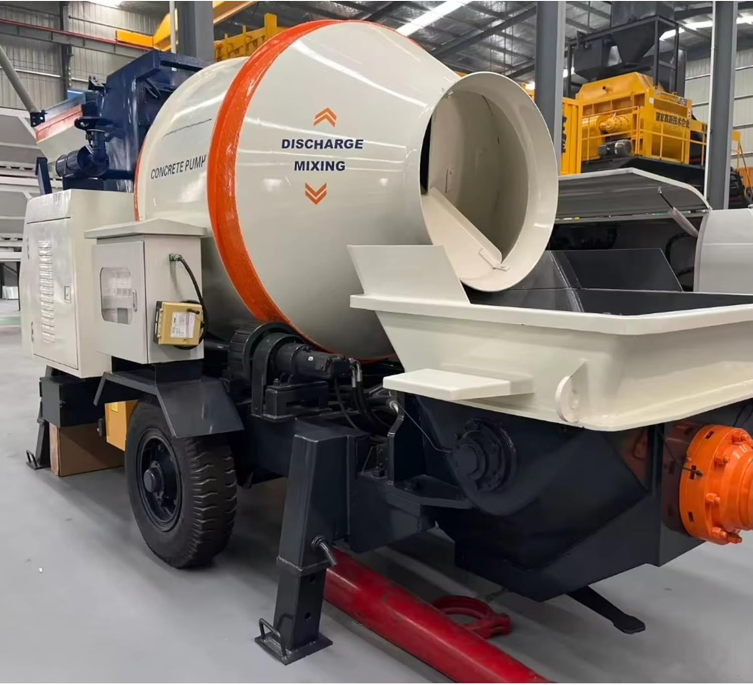 Versatile Cement Mixer Pump, Mini Concrete Mixer Pump for Grouting & Columns, Mobile Concrete Mixer with Pump for Structural Repair